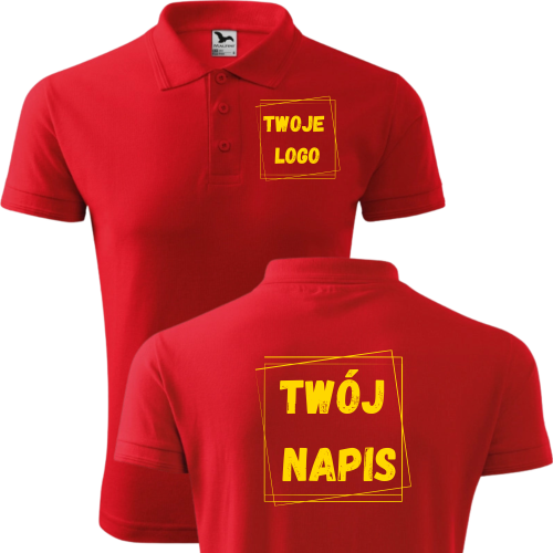 Koszulka Polo Męska z Własnym Nadrukiem PIQUE POLO203